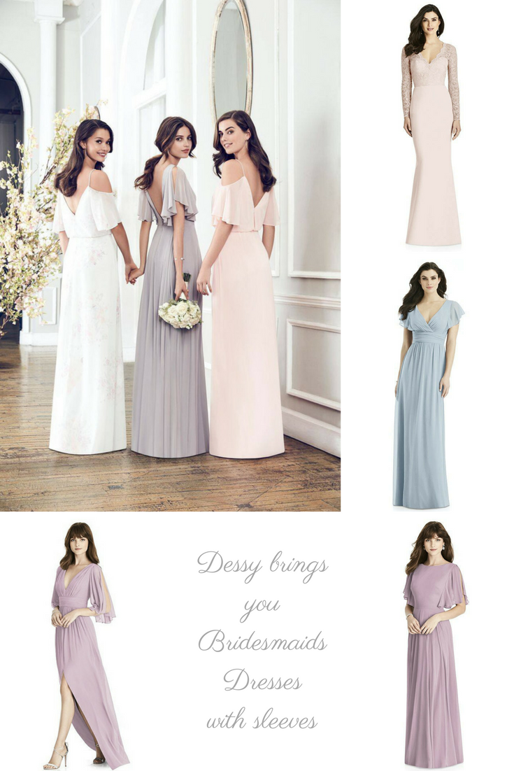 bridesmaid dresses with sleeves 